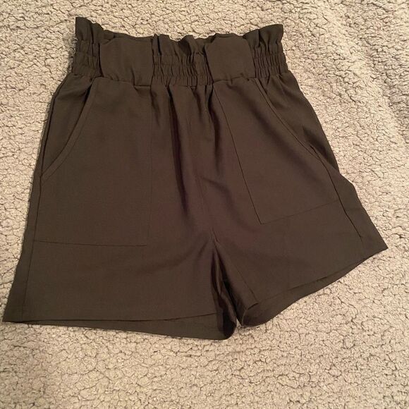 Aprance Black Paper Bag Shorts NWOT Sz Small - Picture 10 of 10